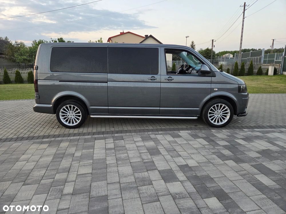 Volkswagen T5 FACE LIFT 2.0TDI 140KM LONG KLIMA FULL OPCJA LONG ORYGINAŁ ZADBANY DUBEL KABINA - 5
