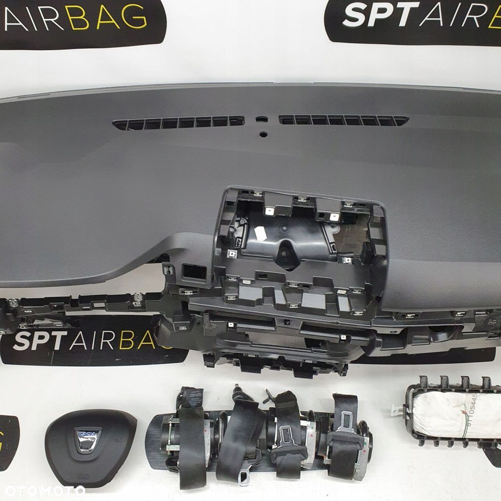 DACIA SANDERO III 3 DESKA ROZDZIELCZA KONSOLA KOKPIT PULPIT PODUSZKI AIRBAG AIR BAG PASY KIT SET - 3