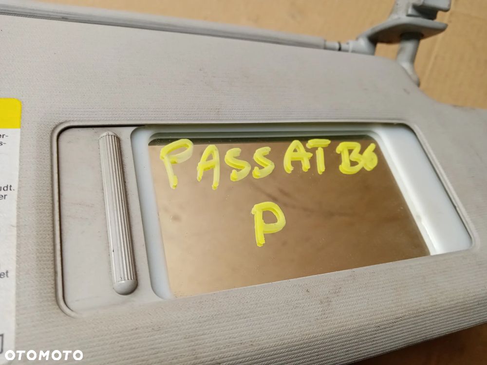 Osłona przeciwsłoneczna prawa pasażera podwójna VW Passat B6 3C0857552Q - 5