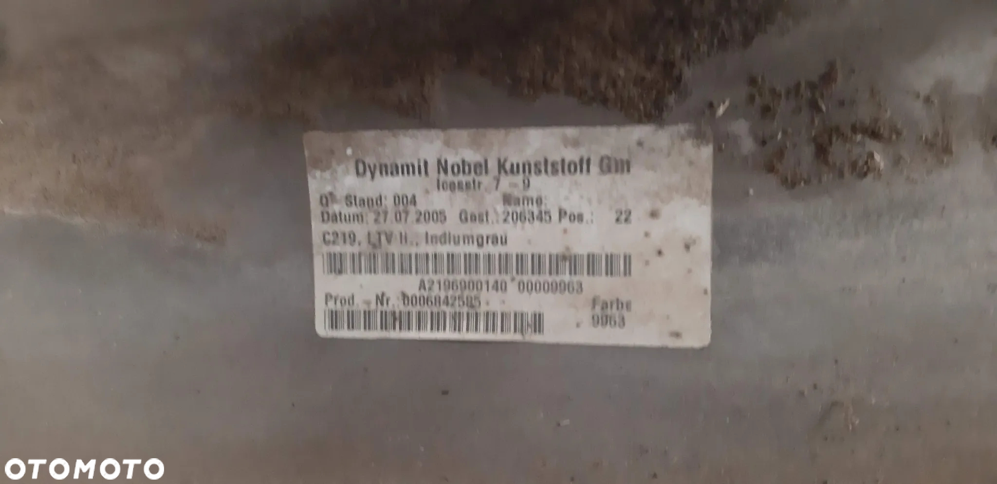 Listwa progowa lewa C963 A2196900140 Mercedes CLS W219 3.5 CGi 2005r - 6