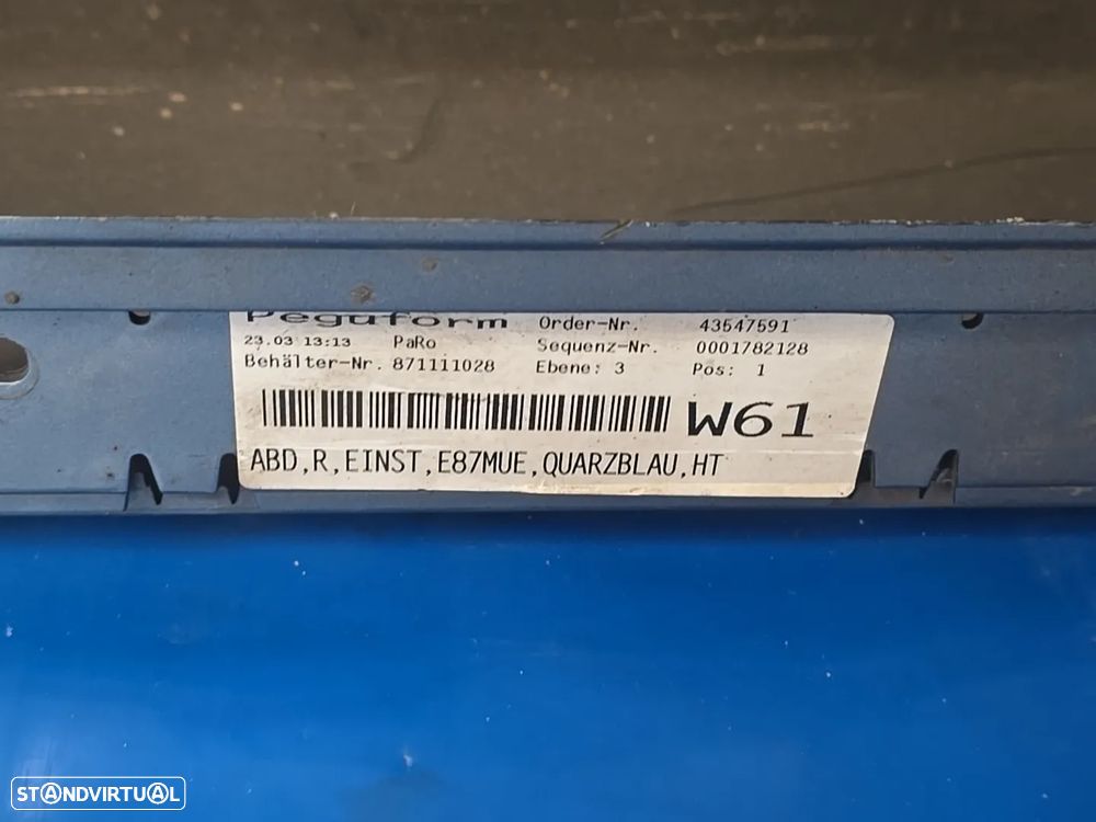 Embaladeira laterais direita para bmw série 1 M-sport e87  2007- - 7