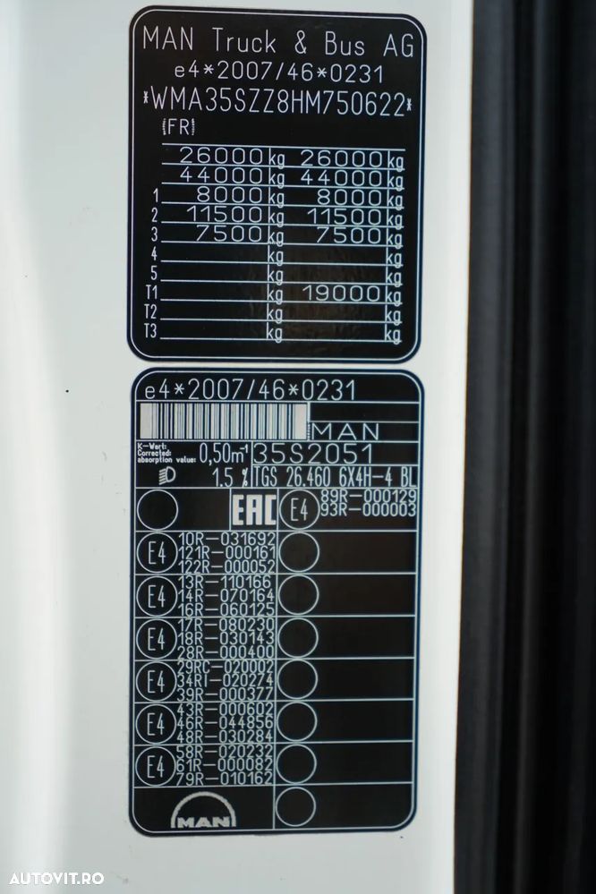 MAN TGS 460 / CISTERNĂ 15.000 L / 6x4 / 6x2 / 4x4 / PUNȚĂ RIDICATĂ / EURO 6 / - 33