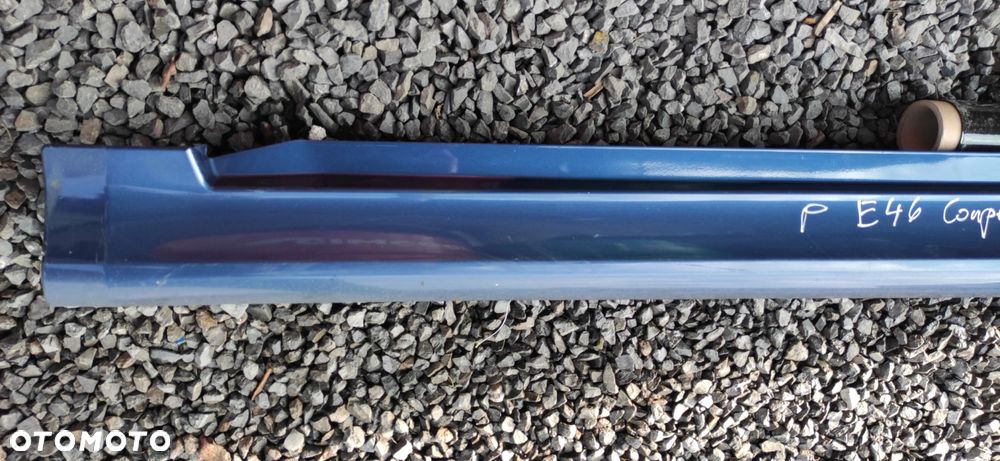 LISTWA PROGOWA LEWA PRAWA KOMPLET BMW E46 COUPE A07 MYSTICBLAU LIFT - 2