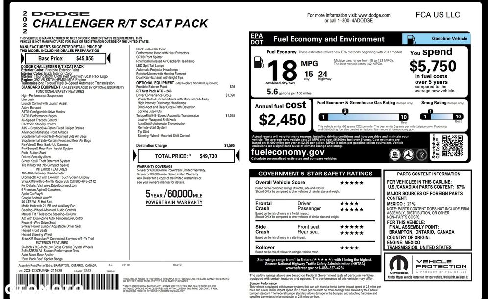 Dodge Challenger 6.4 Scat Pack - 19