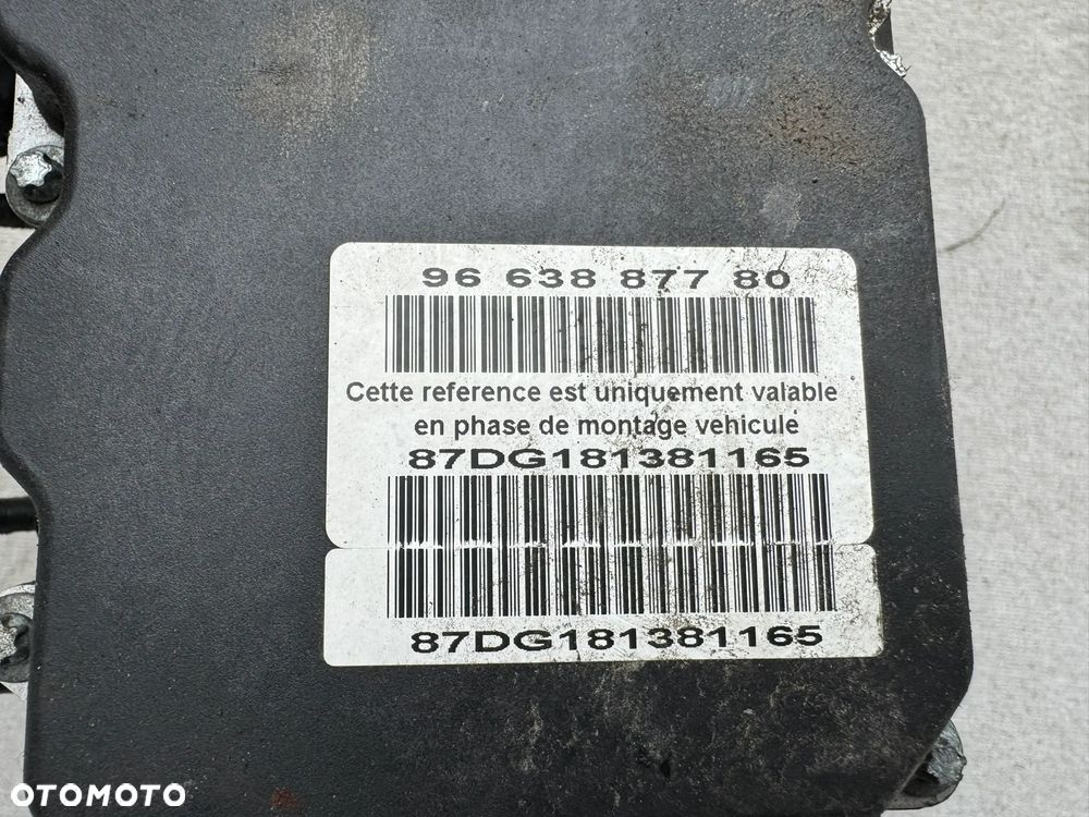 CITROEN C5 III X7 08-17 POMPA HAMULCOWA ABS STEROWNIK 9663887780 - 2