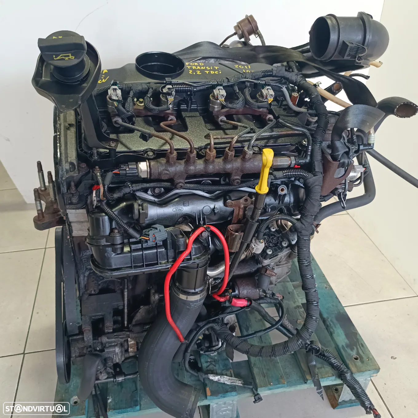 Motor Ford Transit 2.2TDCI 85cv P8FA  caixa 5 velocidades 6C1R 7002 AB - 2