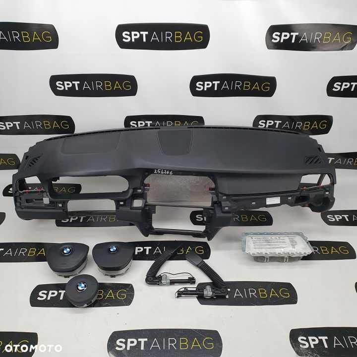 BMW F10 F11 DESKA ROZDZIELCZA KONSOLA KOKPIT PULPIT PODUSZKI AIRBAG AIR BAG PASY KIT SET - 1