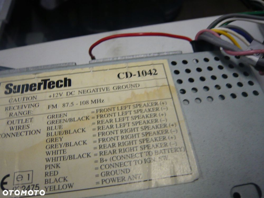 radio cd cd-1042 supertech - 2