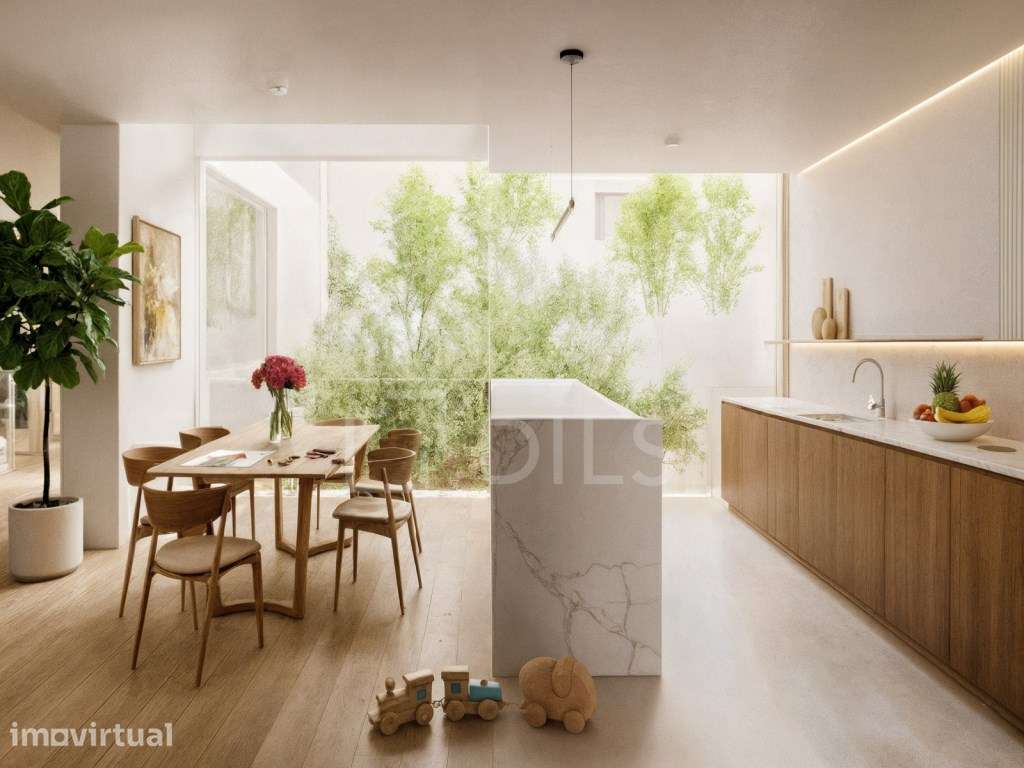 Moradia T4+1 com terraço com piscina privada em Campo de Ourique - Grande imagem: 2/40