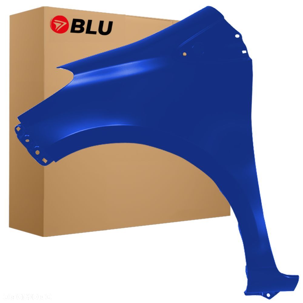 BLU Błotnik TOYOTA YARIS III 3 XP130 8X2 lewy niebieski 2011-2020 przód Blau Eclipse Metallic - 1