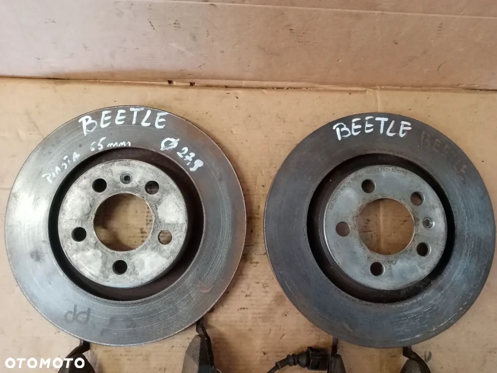 Tarcze hamulcowe klocki przód przednie 280mm VW New Beetle - 2