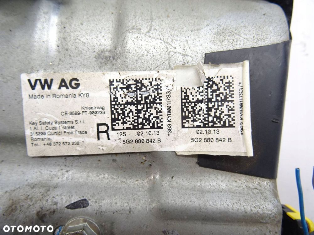poduszki pasy kpl. volkswagen golf vii - 7