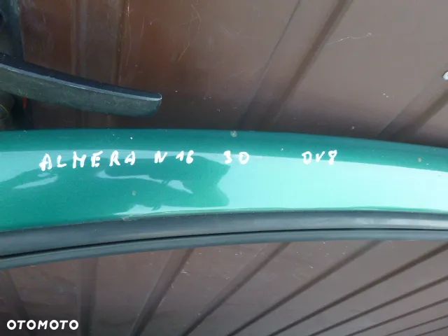 DRZWI LEWY PRZÓD LEWE PRZEDNIE NISSAN ALMERA N16 3D KOMPLETNE KOLOR DV8 - 12