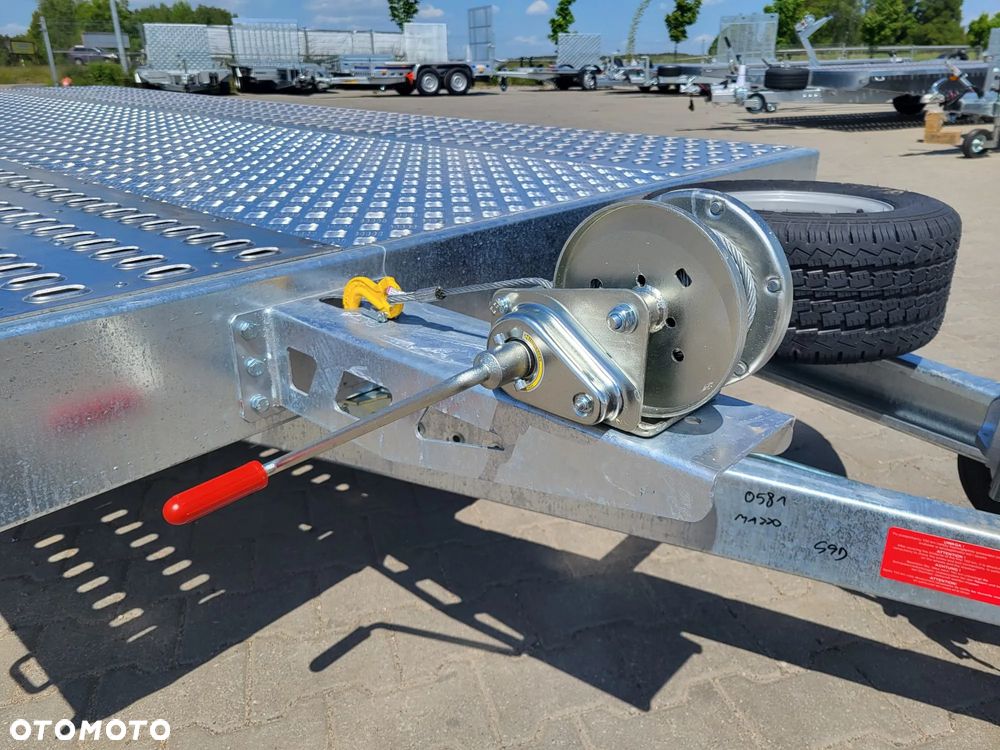 Niewiadów Laweta 600x210cm DMC 3500 kg IDEALNA POD BUSY koło zapasowe, wciągarka i AMORTYZATORY - 4