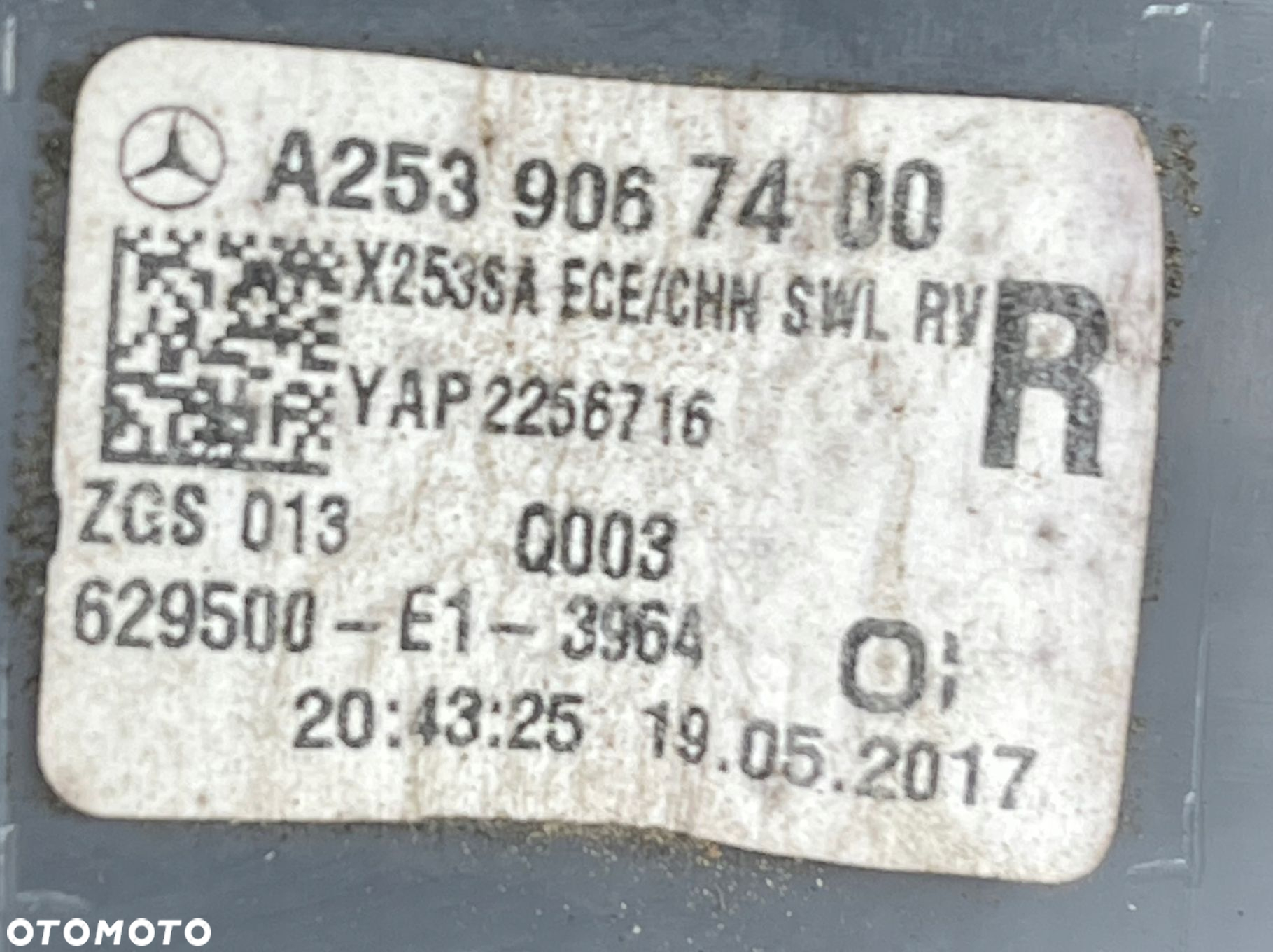 MERCEDES GLC 253 LAMPA TYŁ PRAWA TYLNA A2539067400 19.05.2017 - 5