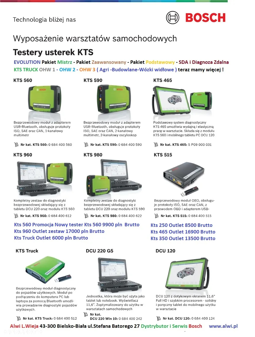 Kts 960 tester Bosch plus szafka zestaw okazja - 18