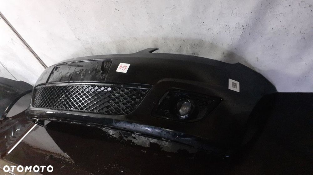 * ZDERZAK PRZÓD PRZEDNI FORD FIESTA MK.6 6 VI D2 CZARNY HALOGENY LIFT FL - 3