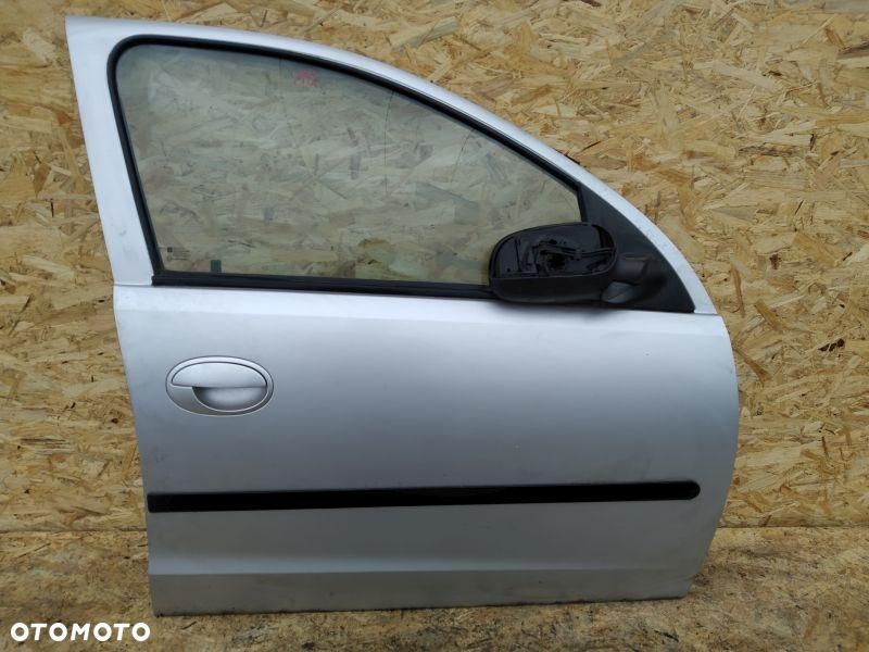 DRZWI PRAWE PRZEDNI PRZÓD PRAWY OPEL CORSA C SREBRNE - 3