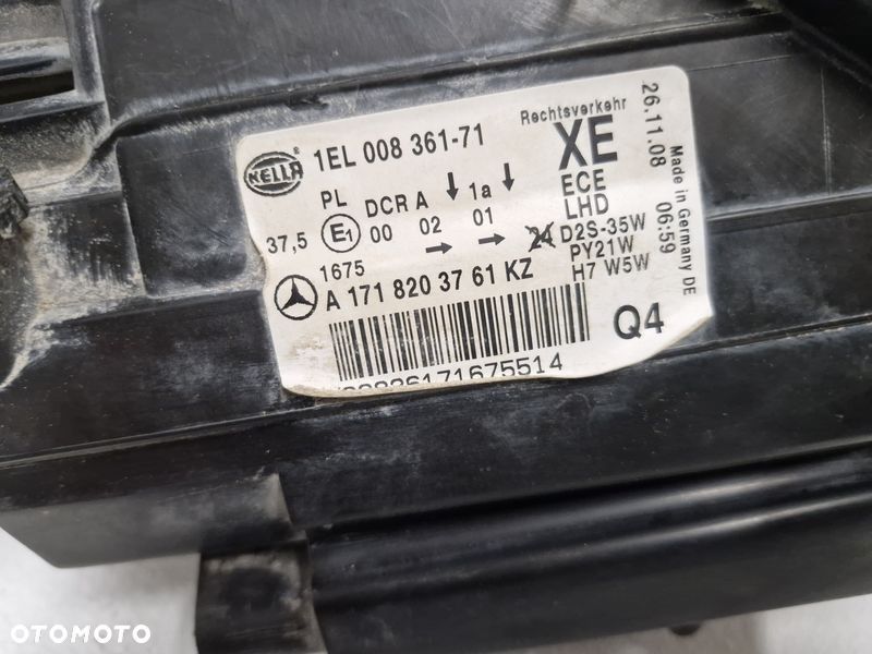 mercedes slk r171 w171 lampa lewy przód lewa reflektor xenon eu a1718203761 - 7