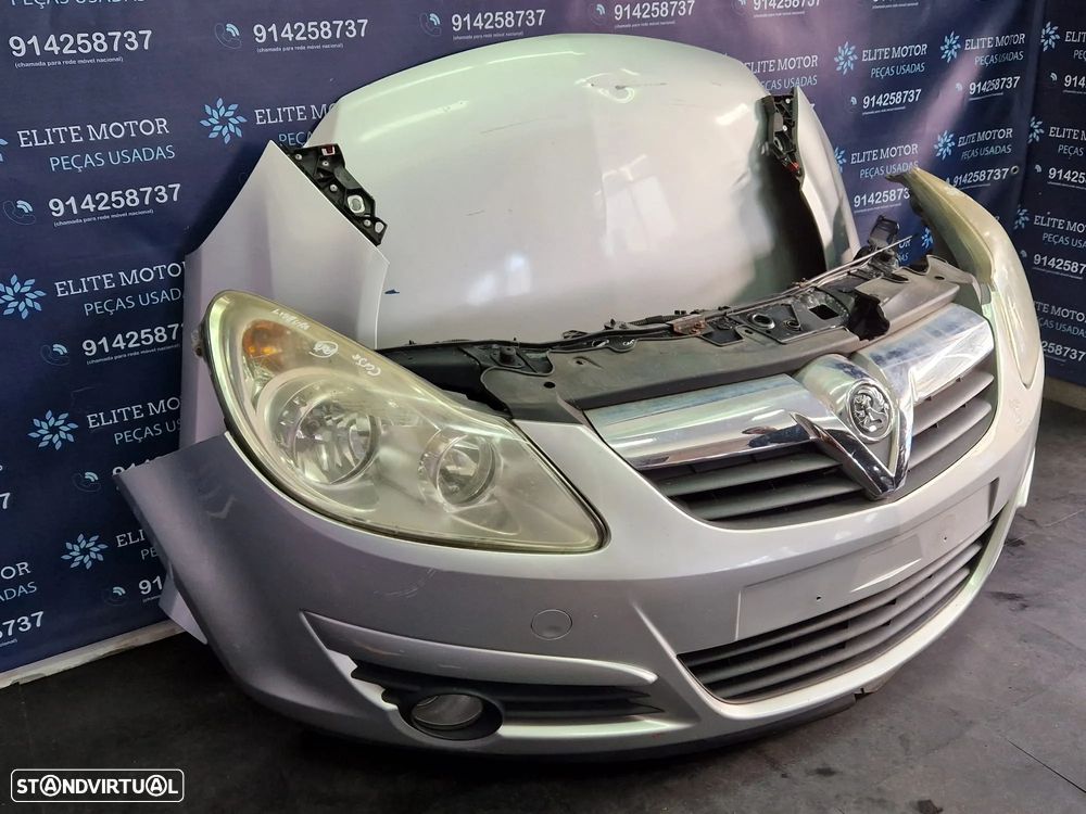Frente completa usada OPEL CORSA D capot parachoques oticas guardalamas 1.3 CDTI - 1