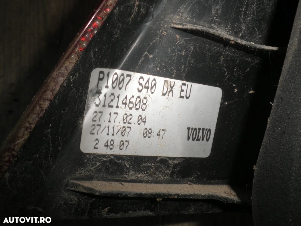 Stop stanga / dreapta Volvo S40 Sedan 2007 30744537 31214608 - 6