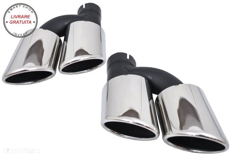 Difuzor Bara Spate cu Ornamente Evacuare Audi A5 8T Sportback Facelift (2012-2015)- livrare gratuita - 4