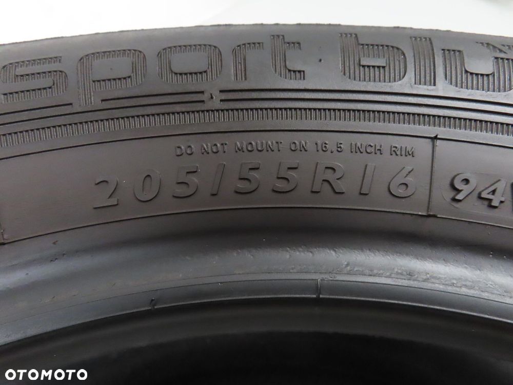2x 205/55R16 OPONY LETNIE UŻYWANE Dunlop sport bluResponse 94V XL - 4