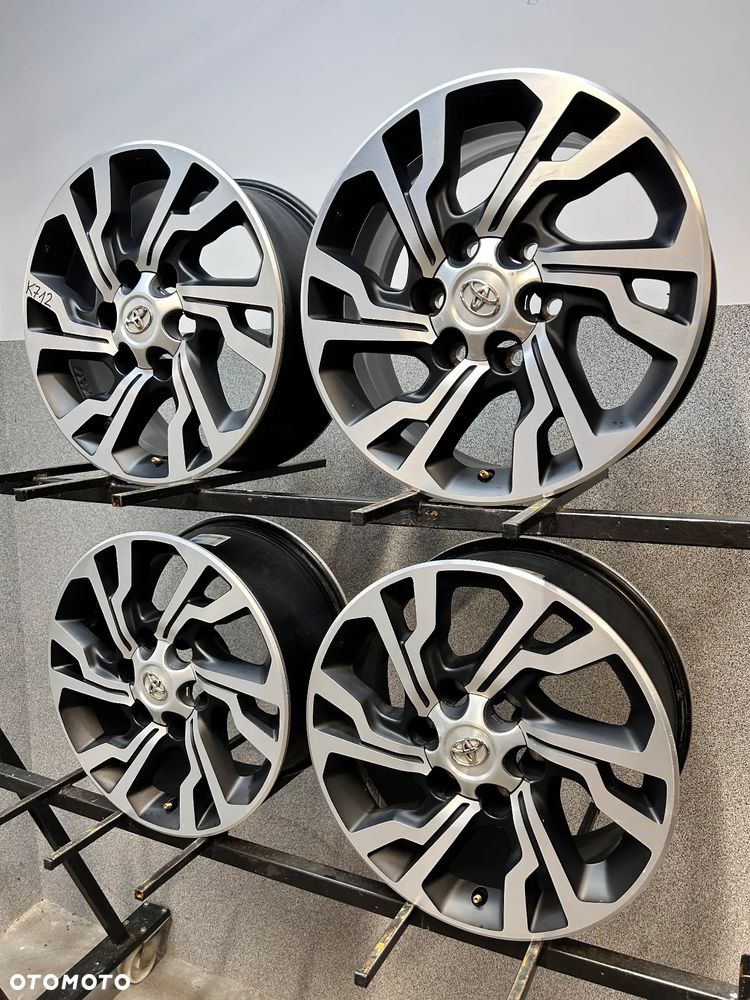 4 FELGI ALU. TOYOTA HILUX, LAND CRUISER  17'' 7,5J  ET30  PC457-0K001 - 12