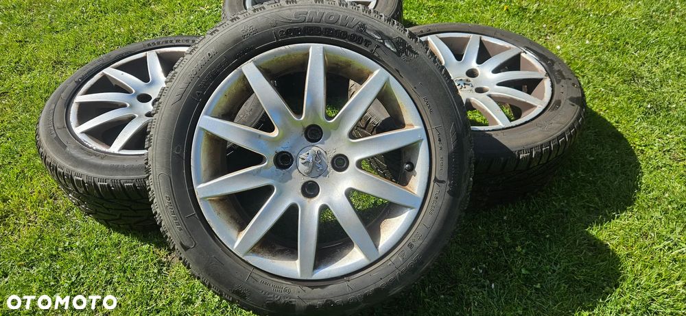 Koła 205/55/16 felgi aluminiowe opony zimowe Peugeot 207 307 308 - 3