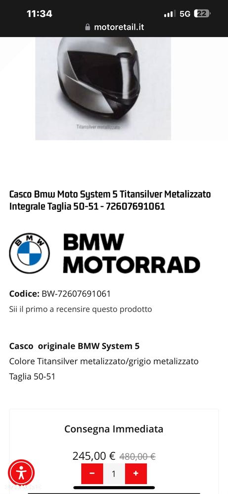 Kask motocyklowy BMW - 17