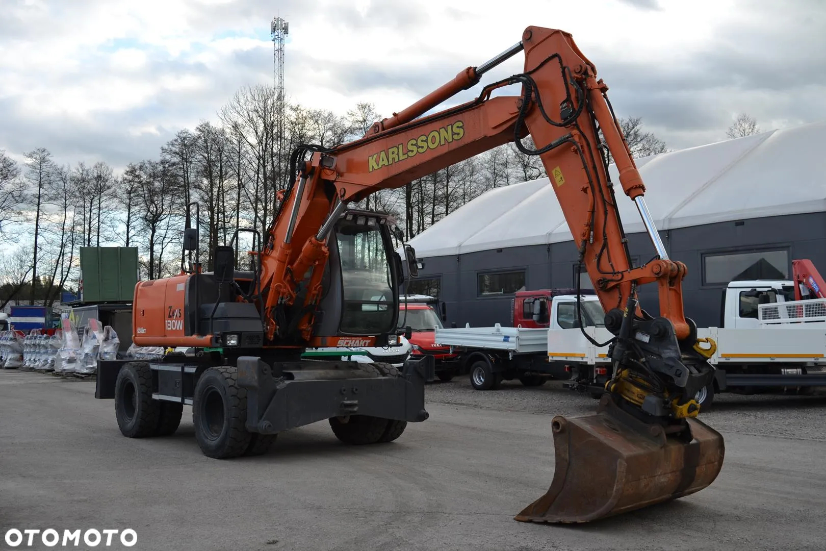 Hitachi Zaxis ZX 130W Rototilt Pług Podpory CAT VOLVO Takeuchi - 5