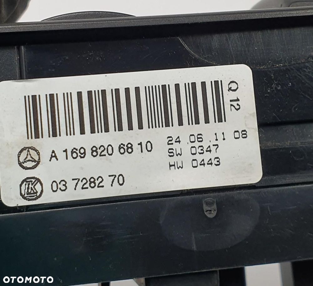 PANEL PRZYCISKI SZYB LUSTEREK BLOKADY LEWY MERCEDES W169 A1698206810 EUROPA - 5