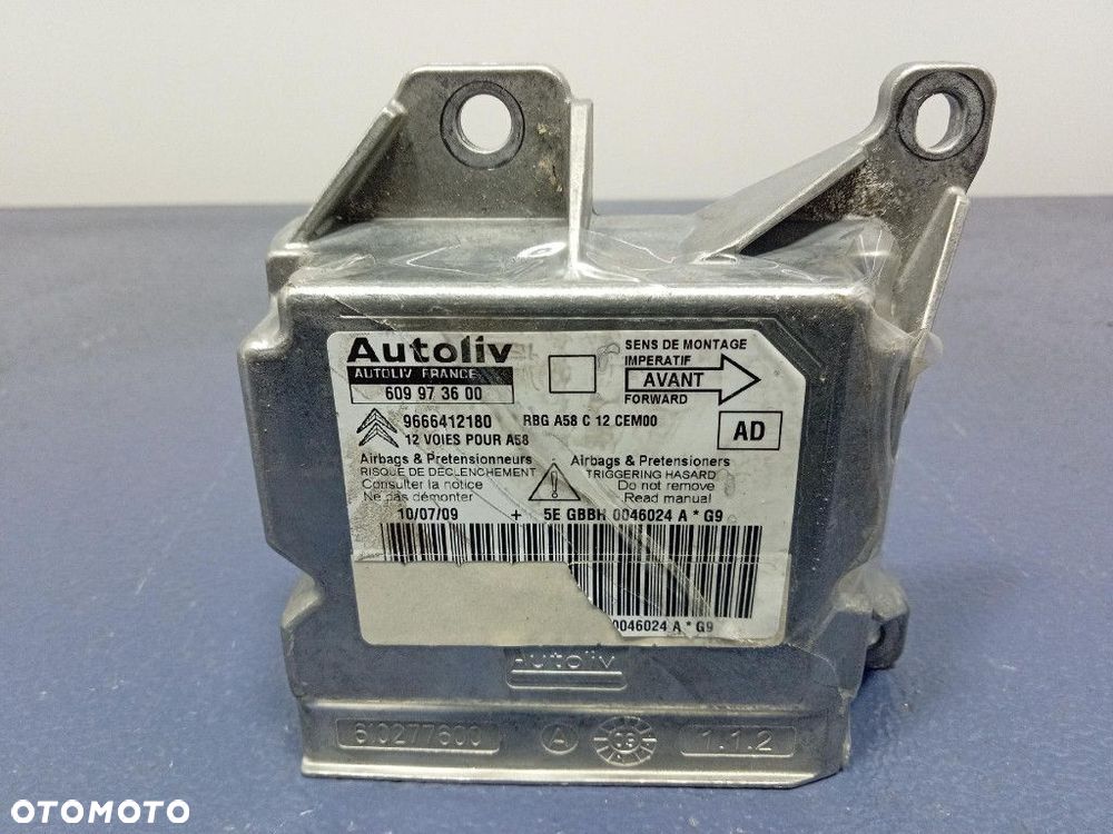 CITROEN C3 PICASSO DESKA ROZDZIELCZA KONSOLA EU PODUSZKI 9683066480 - 13