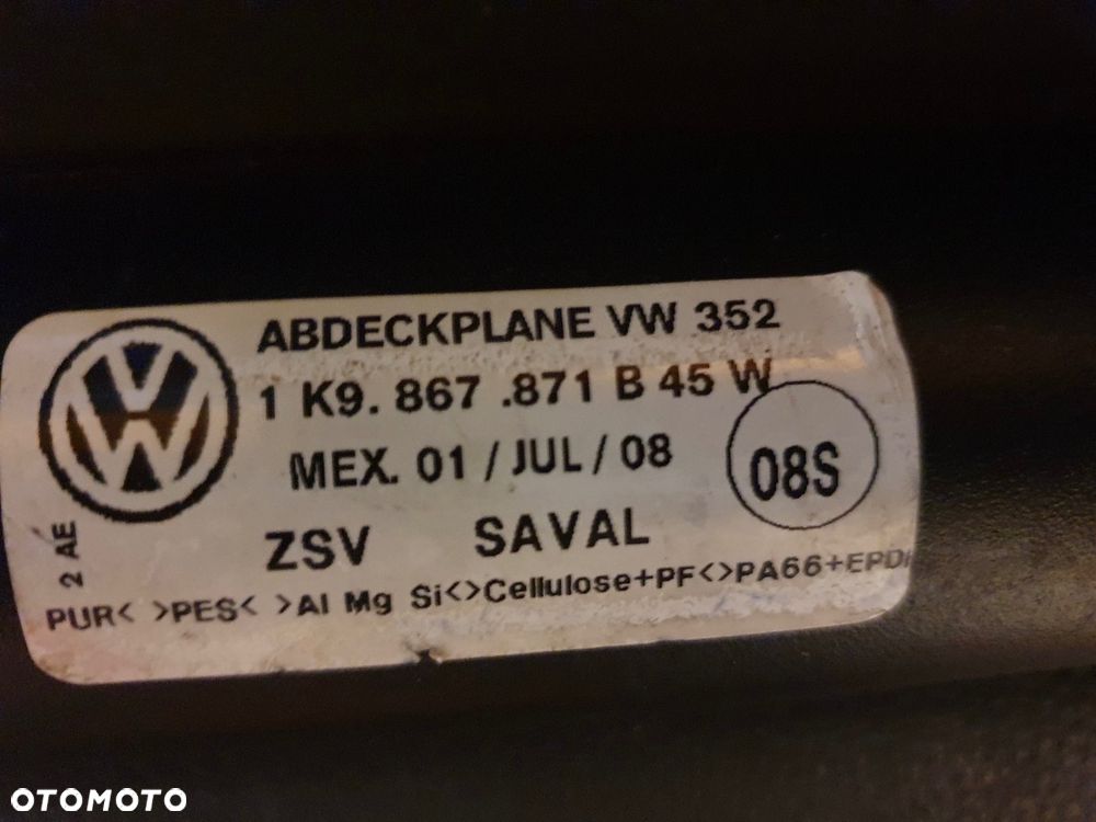 ROLETA BAGAŻNIKA VW GOLF VI 6 - 4