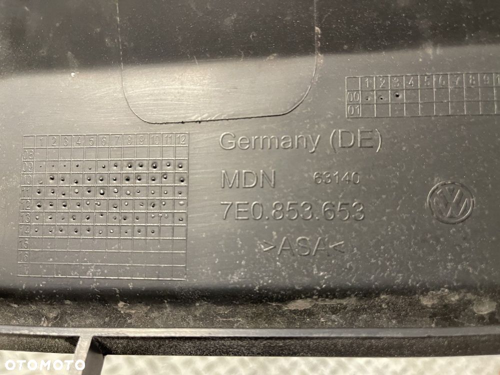 GRILL ATRAPA ZDERZAKA PRZÓD VW T5 LIFT T6 10-15 ORYGINAŁ 7E0853653 - 6