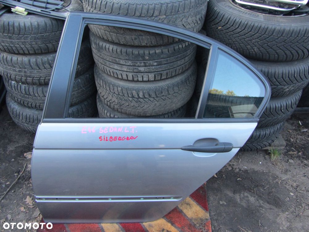 drzwi lewy tył bmw e46 sedan kombi silbergrau - 1