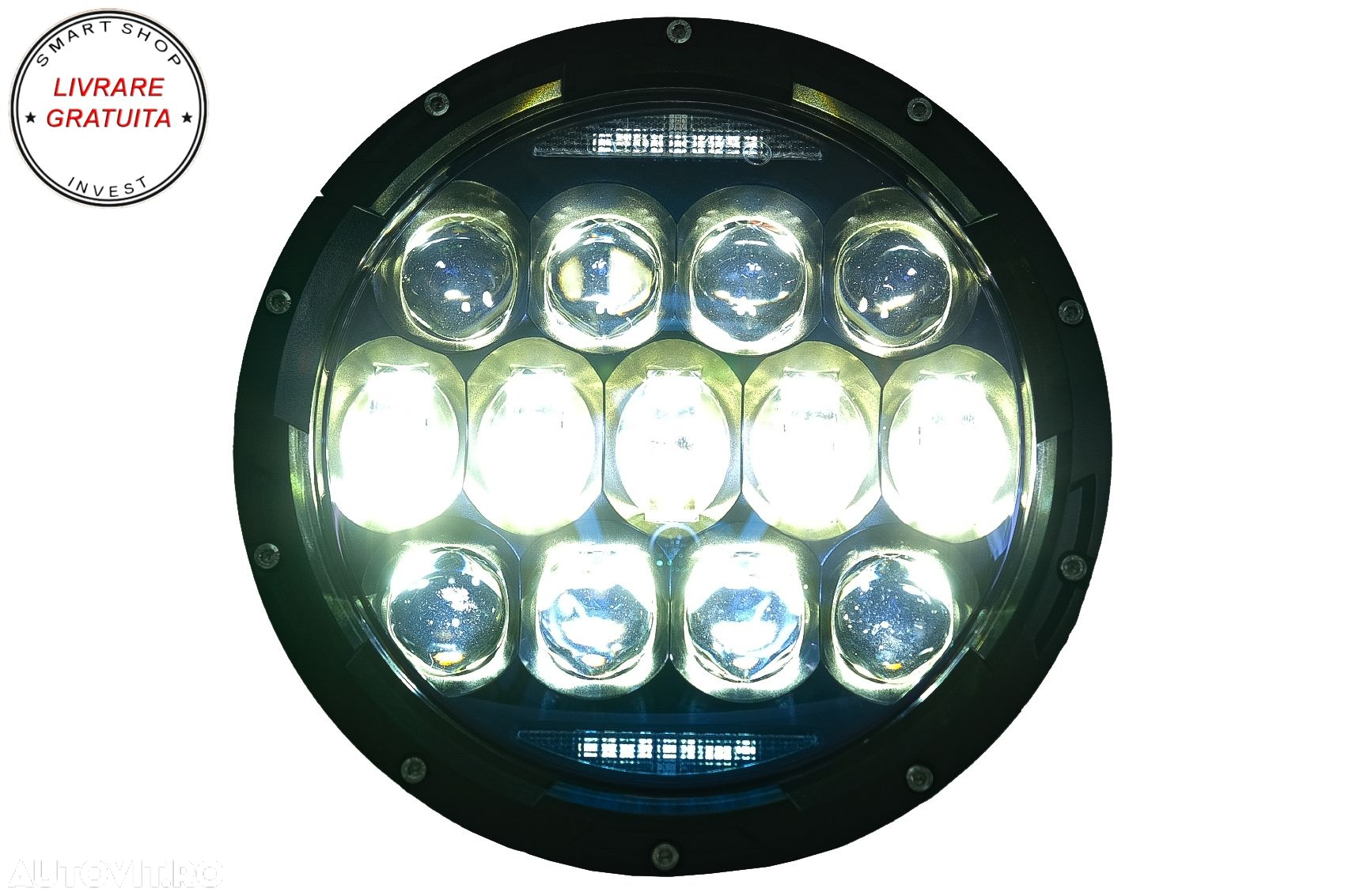 Faruri Full LED CREE Dublu Proiector Halo DRL Jeep Wrangler TJ & JK (1997-2018)- livrare gratuita - 10
