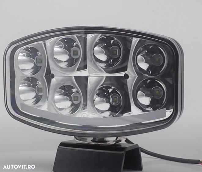 Proiector Full-Led, Pozitie si Faza Lunga Led, 12/24V, Dreptunghiular - Oval, Jumbo - 15