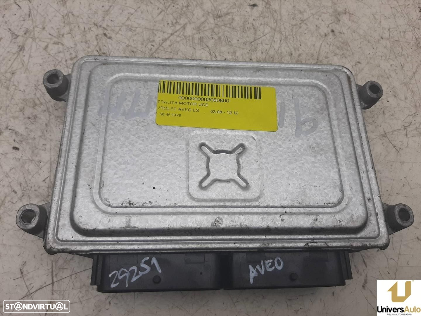 CENTRALINA MOTOR UCE CHEVROLET AVEO / KALOS FASTBACK 2009 -96469978 - 2