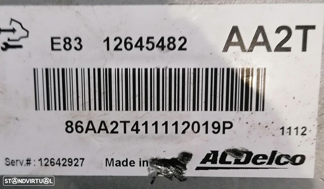 Centralina motor Chevrolet Aveo 2015 1.4 16V referência 12645482  AA2T. - 2