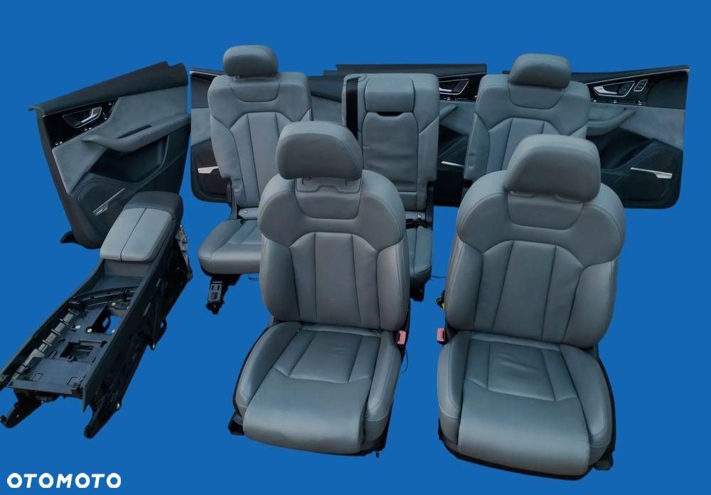 AUDI Q7 4M S-LINE / FOTEL FOTELE KANAPA BOCZKI TAPICERKA 5 OSOBOWA ISOFIX - 1