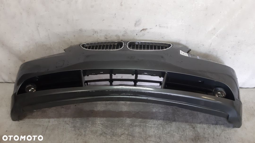 ^ ZDERZAK PRZÓD PRZEDNI DO BMW SERII 5 E60/E61 PDC HALOGENY SPRYSKI XENON SPACEGRAU SZARY - 1