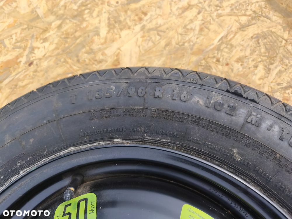 KOŁO DOJAZDOWE ZAPASOWE CITREON DS4 C4 II 16 CALI 4X108 - 3
