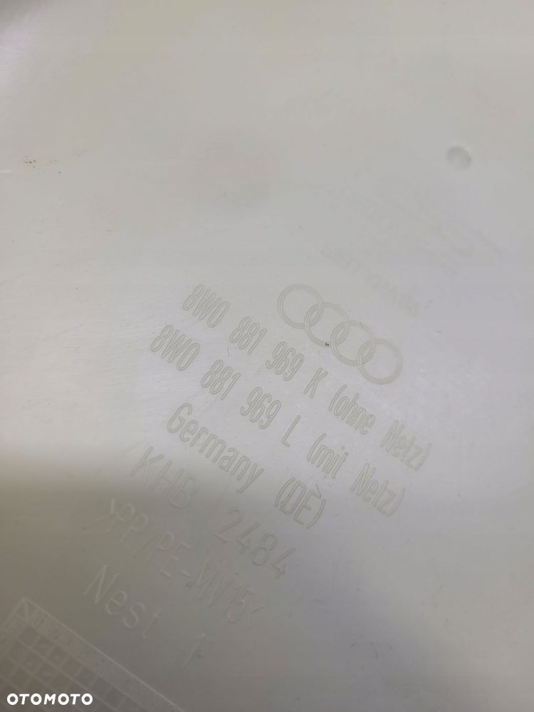 OSŁONA TYLNA FOTELA AUDI A4 B9 A5 8W 8W0881969K - 6