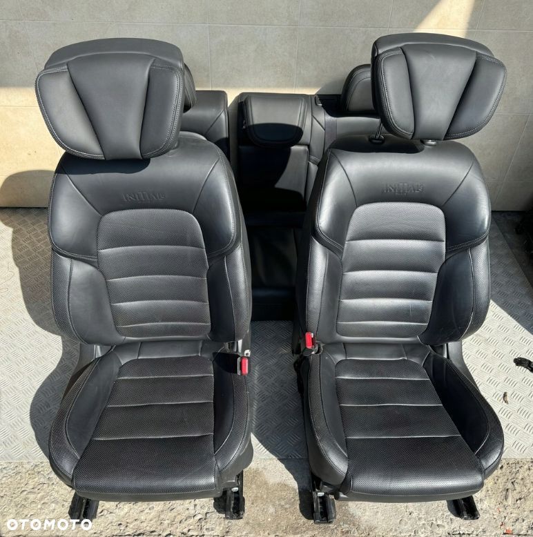 FOTELE WNĘTRZE KANAPA SKÓRA CZARNA RENAULT KOLEOS II INITIALE PARIS - 2