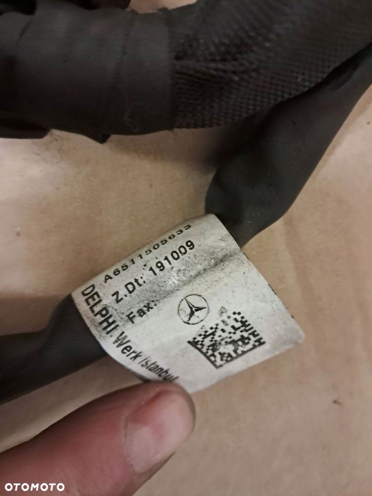 mercedes w212 2.2 cdi 651925 wiązka instalacja przewodów silnik a6511505633 - 6