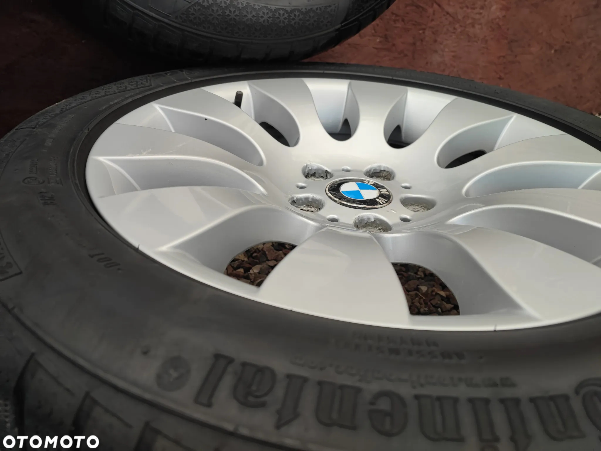 BMW E39 / E38 / X5 / X3 / E60 / E65 / E65 ORYGINALNE ALUFELG STYLINGI 91 8Jx18" ET24 + OPONY ZIMA CONTINENTAL 245/50/R18 O NR. 36 11 6 753 237 OEM W DOBRYM STANIE - 11