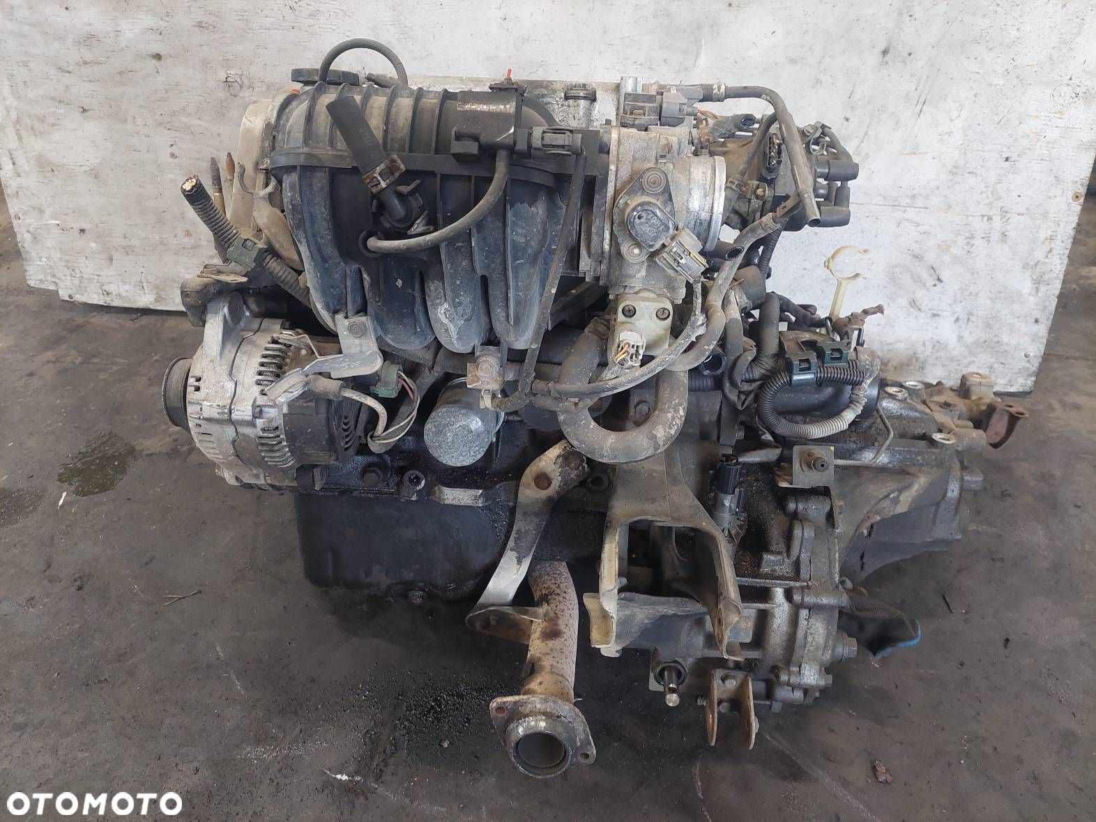 SILNIK BENZYNOWY KOMPLETNY OSPRZĘT SKRZYNIA CIVIC VI 1.4 16V D14A8 9A - 3