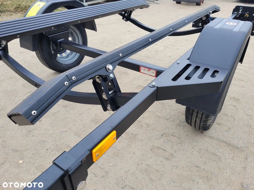 Lorries Przyczepa na dwa skutery wodne JET PP13-6025 odchylane światła LED czarna - 4