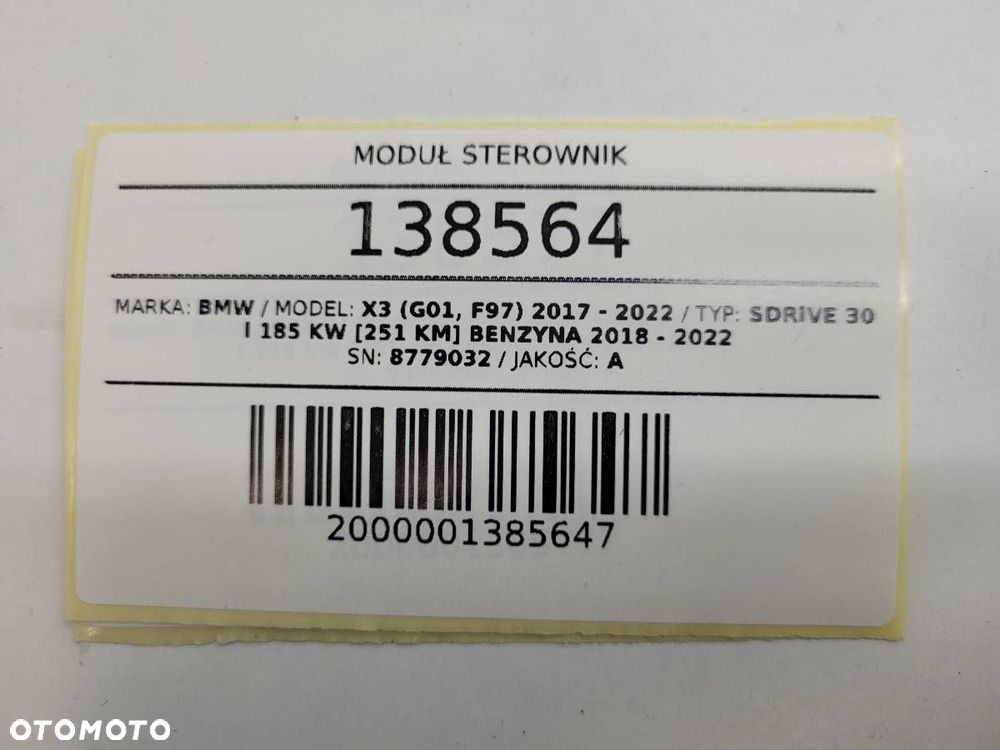 MODUŁ STEROWNIK BDC BCM BMW X3 G01 8779032 - 6